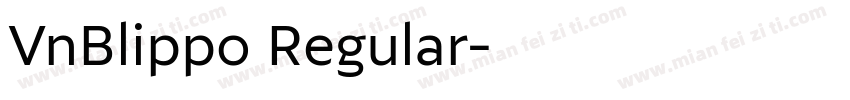 VnBlippo Regular字体转换